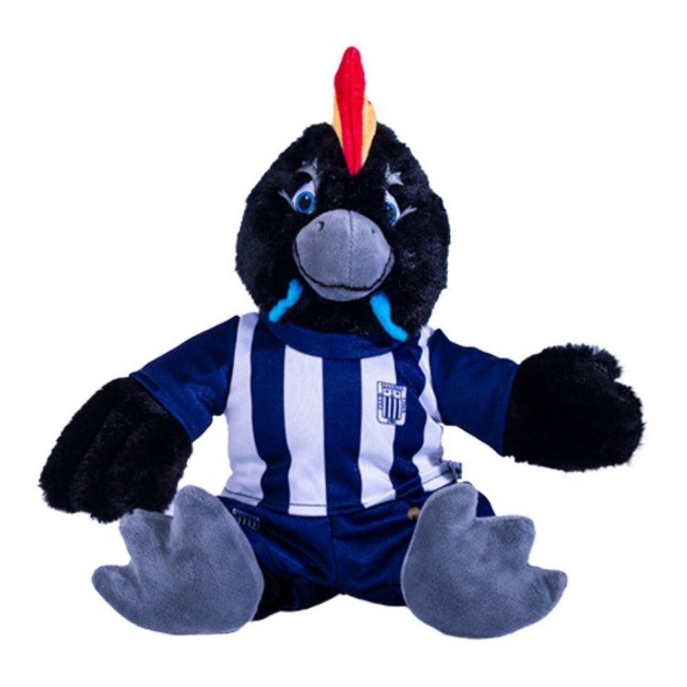 Peluche gigante gallo negro 35 cm - Alianza Lima